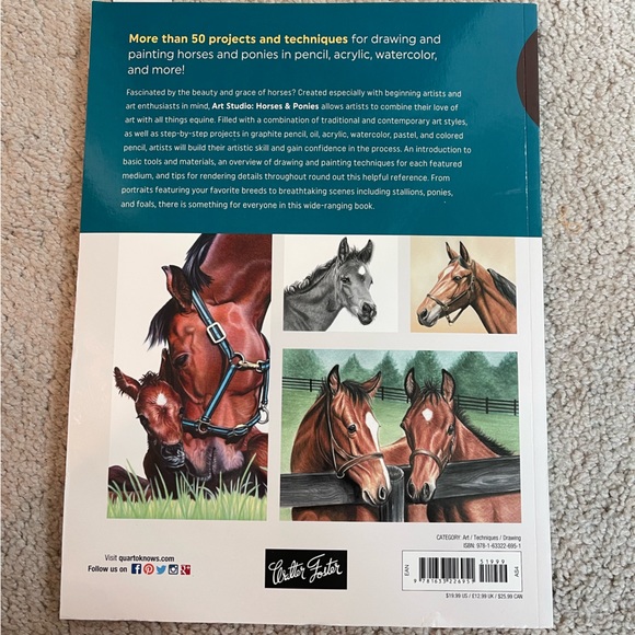 horses painting book NWT - Picture 2 of 4